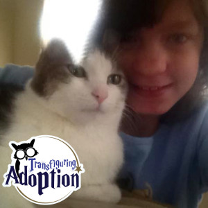 Jasmine-cat-selfie-foster-care-adoption-harry-potter