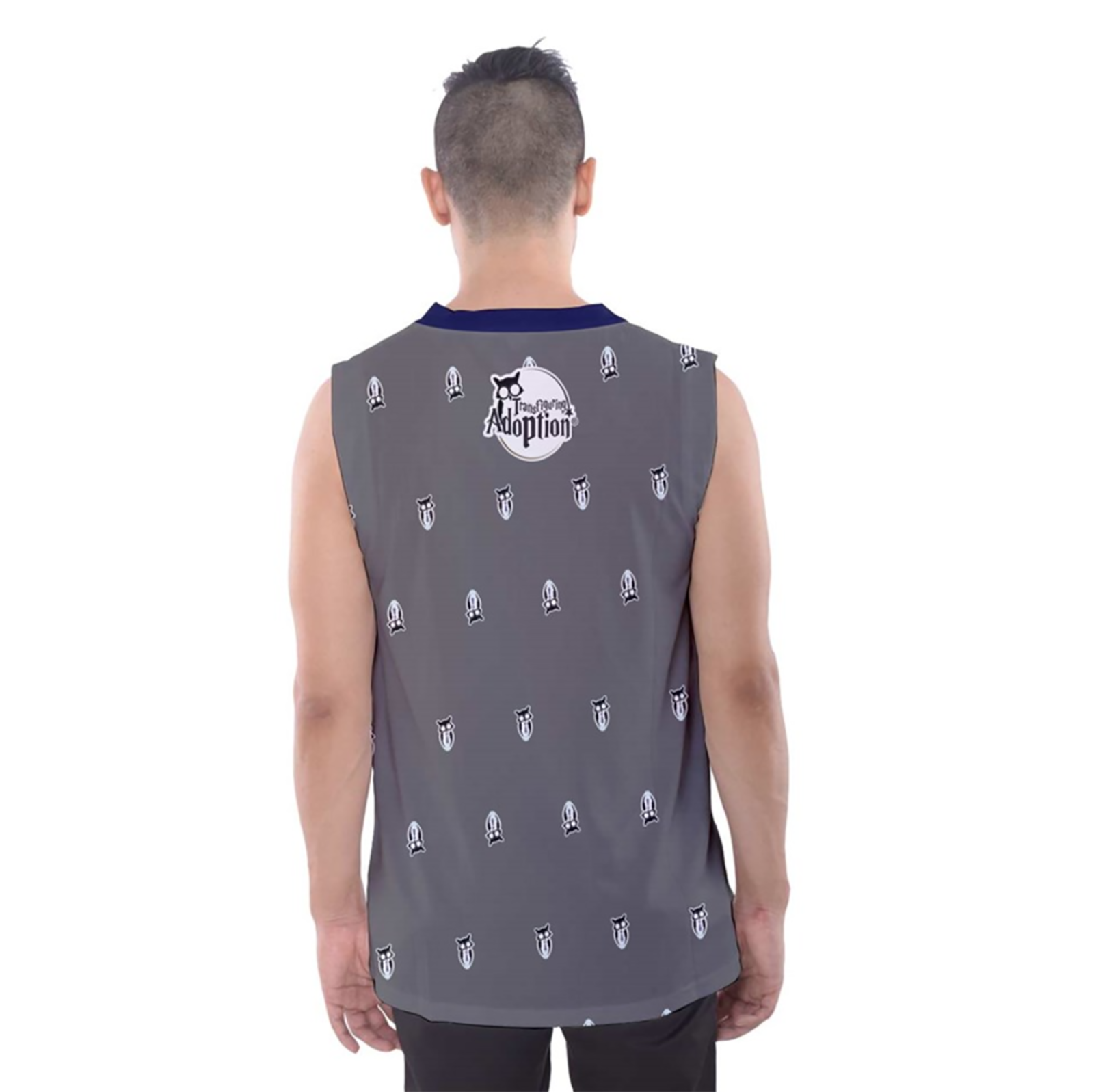 Blue/Gray Owl Men's Tank Top - Inspired by Ravenclaw