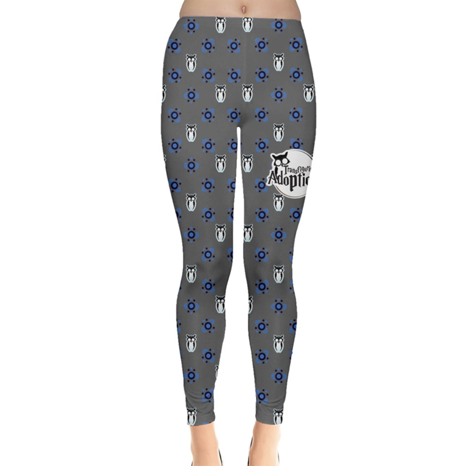 Blue & Gray Pattern Leggings - Inspired by Ravenclaw