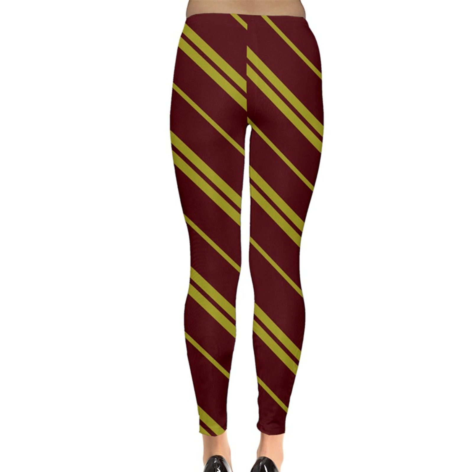 Red & Gold Striped Leggings - Inspired by Gryffindor