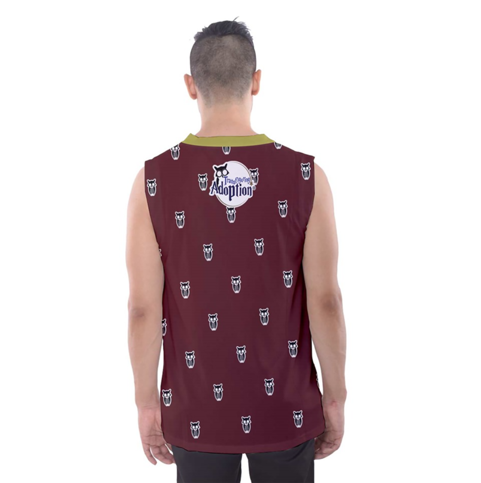 Red & Gold Owl Men's Tank Top - Inspired by Gryffindor