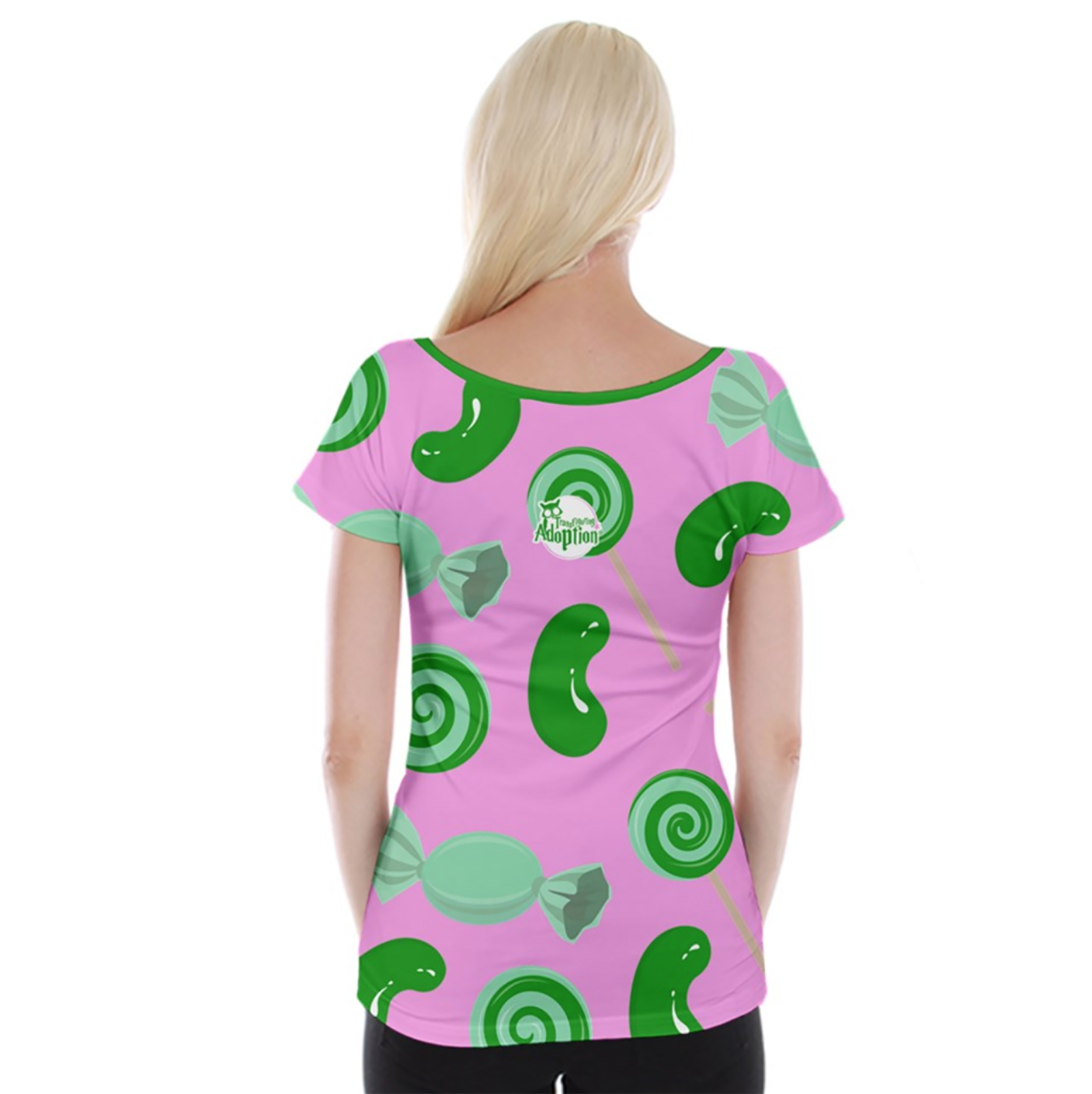 Candy Store Owl (small owl) Cap Sleeve Top