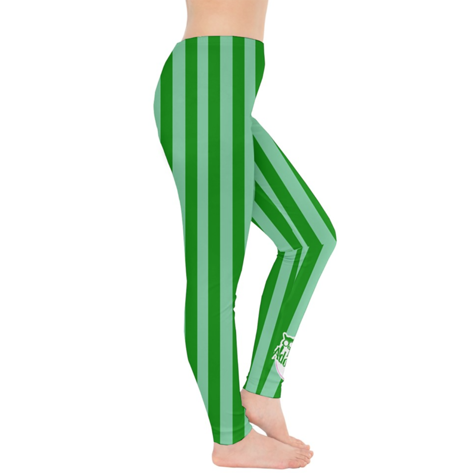 Candy Store Leggings (Green Stripes)