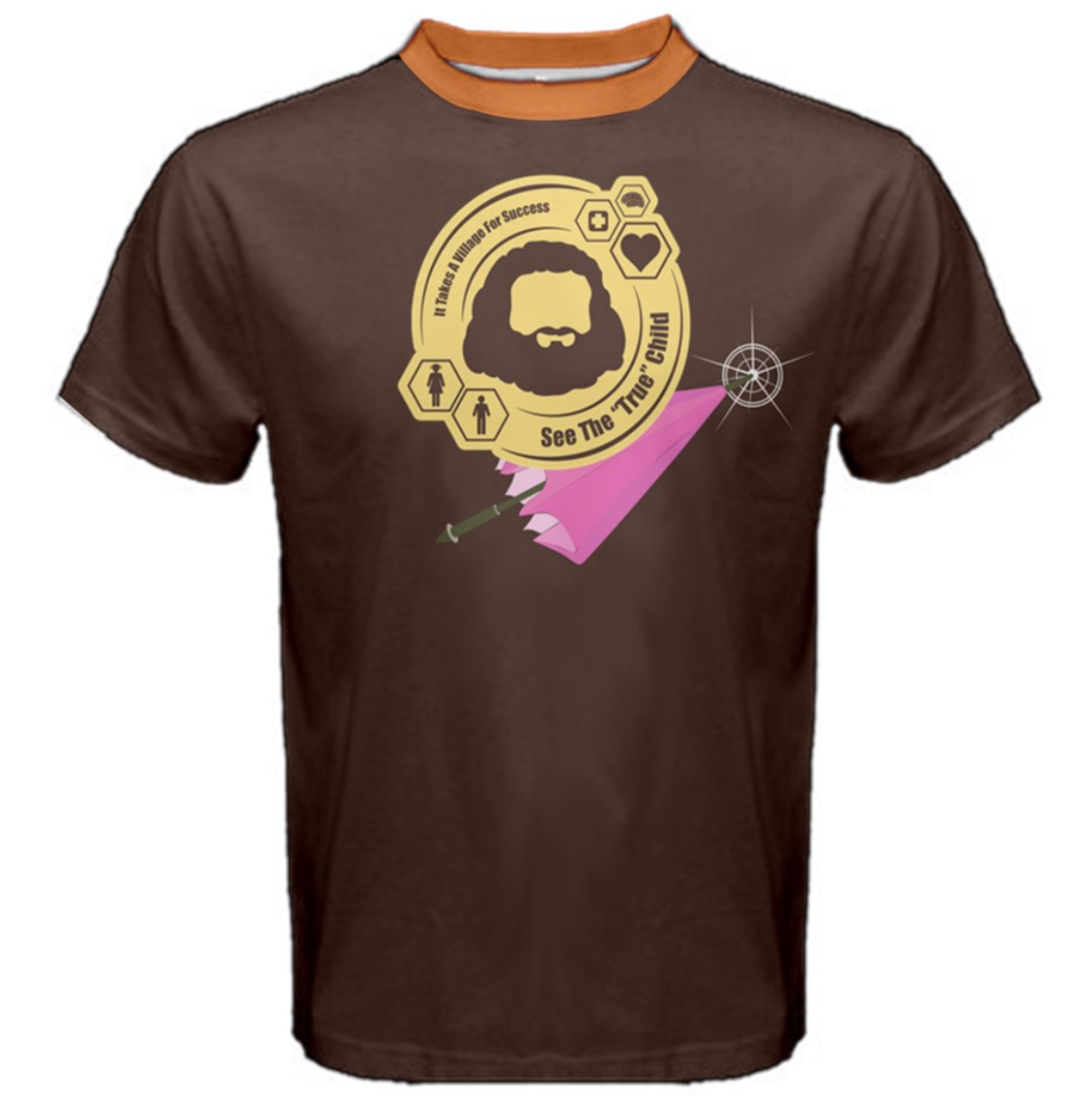 See The "TRUE" Child (Simple Brown) Cotton Tee - Inspired by Literary Character, Hagrid
