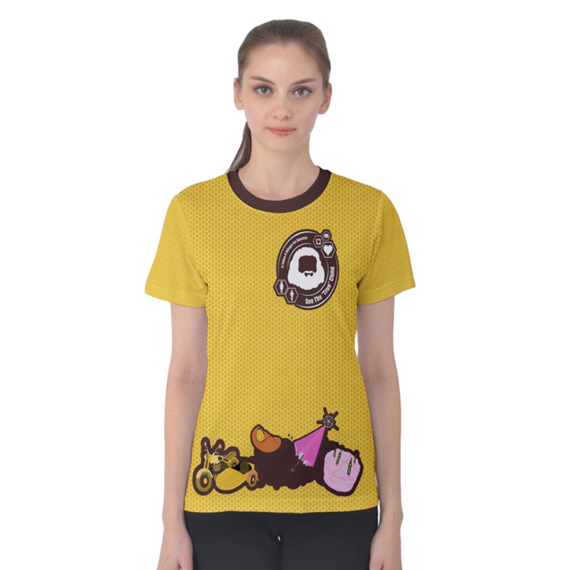 See The "TRUE" Child (Yellow) Women's Cotton Tee - Inspired by Literary Character, Hagrid