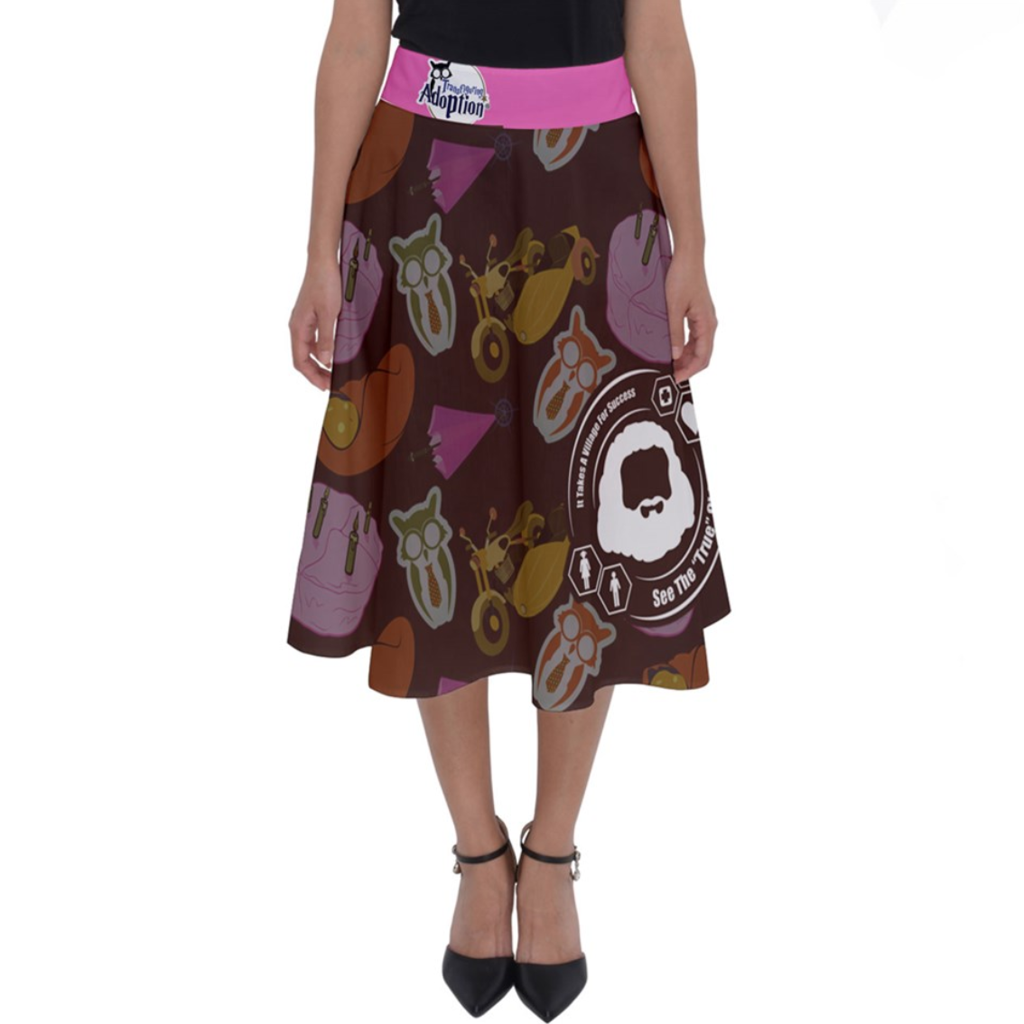 See The "TRUE" Child Perfect Length Midi Skirt (Patterned) - Inspired by Literary Character, Hagrid