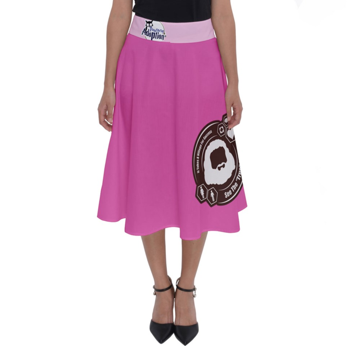 See The "TRUE" Child Perfect Length Midi Skirt (Pink)