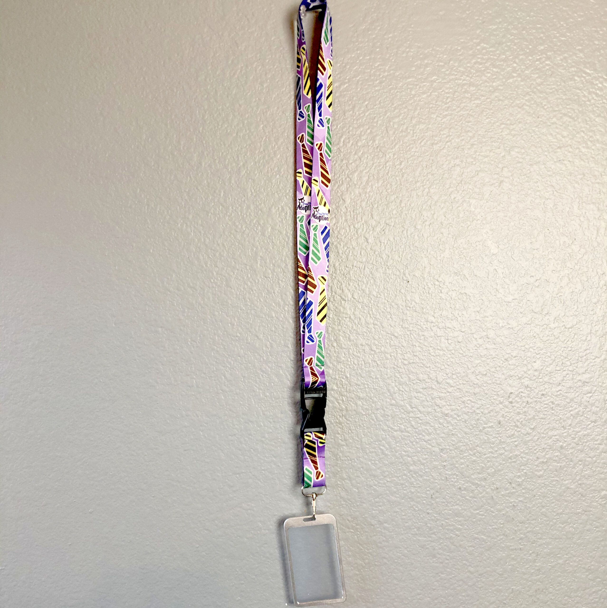 Lanyard with Aluminum Card Holder - Transfiguring Adoption