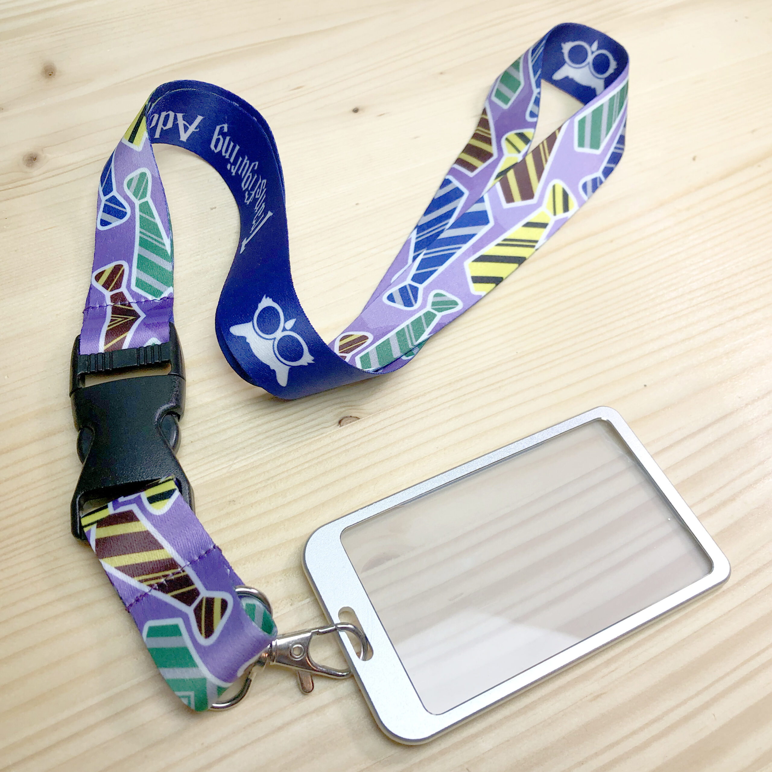 Lanyard with Aluminum Card Holder - Transfiguring Adoption